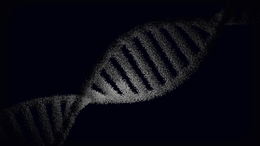abstract visual representation of dna helix