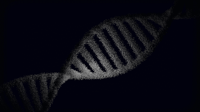 abstract visual representation of dna helix