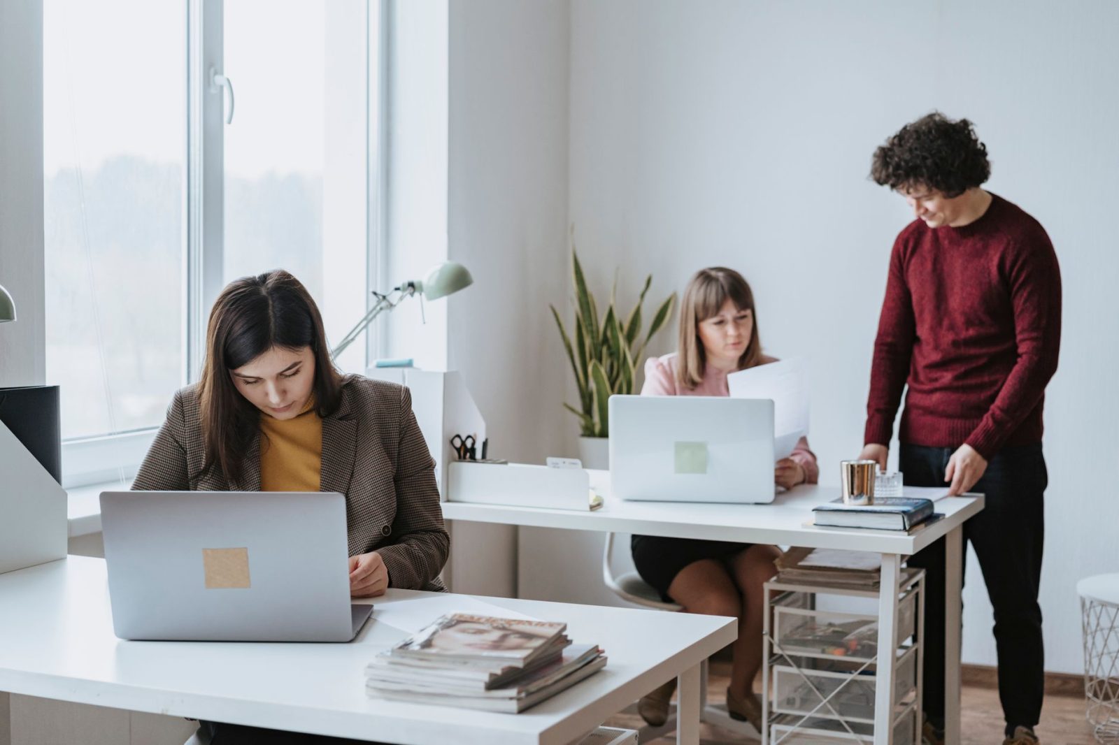 people working together at the office